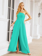 Numbersea Women's One Shoulder Formal Prom Gowns for Mother of The Bride Side Slit Bridesmaid Dresses 28052-numbersea