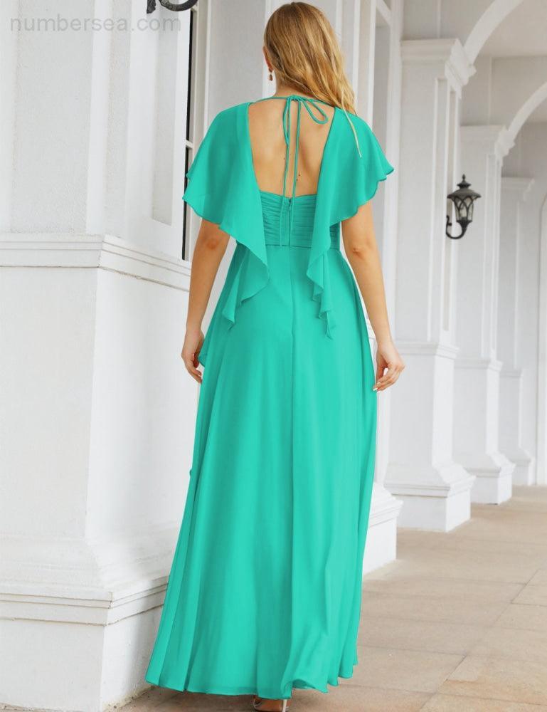 Numbersea Bridesmaid Dresses Backless Formal Prom Gowns for Evening Party Mother of The Bride Dress 28040-numbersea