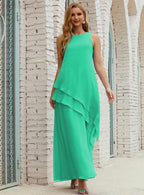 Chiffon Long Plus Size Mother Of Bride Dresses Formal Bridesmaid Prom Gown 28019