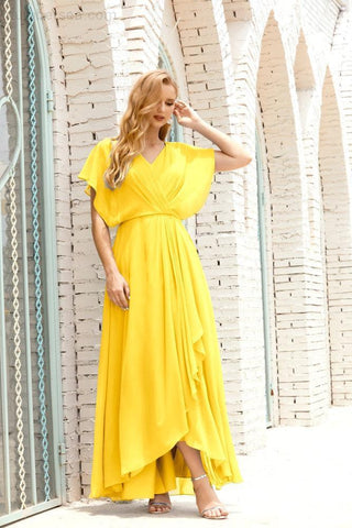 Numbersea Mother Of The Bride Dresses Plus Size V-Neck Floor Length Formal Prom Dress For Wedding