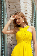 Halter Bridesmaid Dresses Formal Cocktail Prom Gown 28015-numbersea