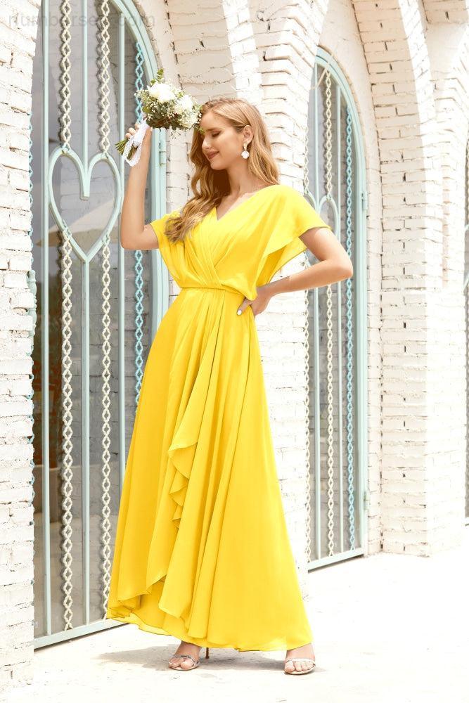 Numbersea Mother Of The Bride Dresses Plus Size V-Neck Floor Length Formal Prom Dress For Wedding