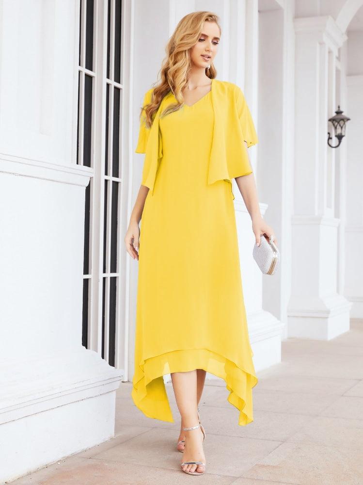 Numbersea Two-Piece A-line Mother of The Bride Dress Formal Party Gown Dress 28073 - numbersea