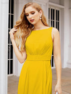 Numbersea Bridesmaid Dresses for Wedding Ruffles Long Formal Prom Gowns 28039-numbersea