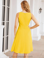 Numbersea Chiffon Mother Of The Bride Dresses Prom Dress For Wedding Guest Casual Pleated 28065