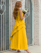 Chiffon Long Plus Size Mother Of Bride Dresses Formal Bridesmaid Prom Gown 28019