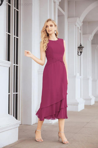 Two-Piece A-Line Mother Of The Bride Dress Formal Party Gown 28072
