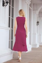 Two-Piece A-Line Mother Of The Bride Dress Formal Party Gown 28072
