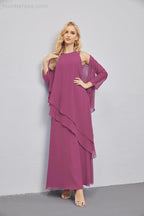 Mother of Bride Dresses with Open Front Lightweight Cardigan Formal Prom Gown 28081-numbersea