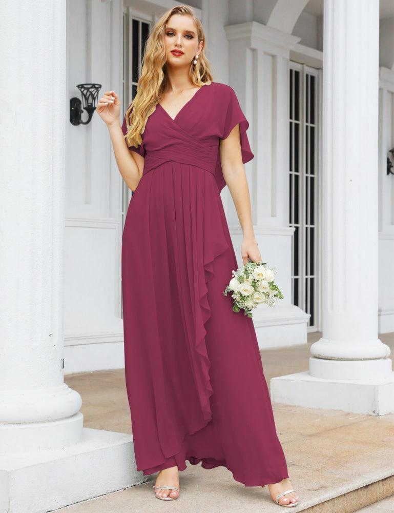 Numbersea Bridesmaid Dresses Backless Formal Prom Gowns for Evening Party Mother of The Bride Dress 28040-numbersea