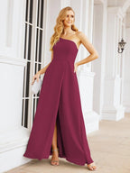 Numbersea Women's One Shoulder Formal Prom Gowns for Mother of The Bride Side Slit Bridesmaid Dresses 28052-numbersea