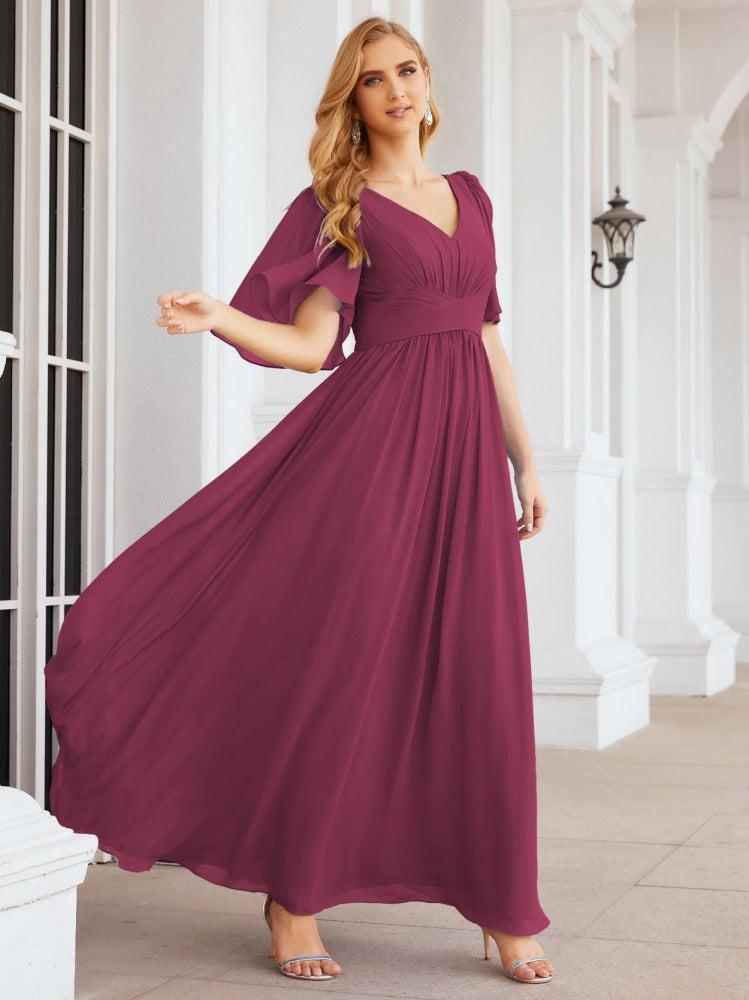 Numbersea Bridesmaid Dresses for Women Wedding Long Party Prom Dress 28068-numbersea