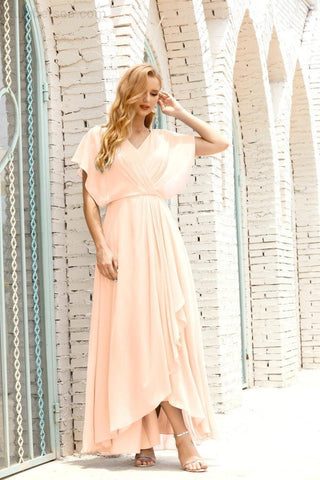 Numbersea Mother Of The Bride Dresses Plus Size V-Neck Floor Length Formal Prom Dress For Wedding