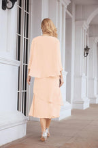 Two-Piece A-Line Mother Of The Bride Dress Formal Party Gown 28072