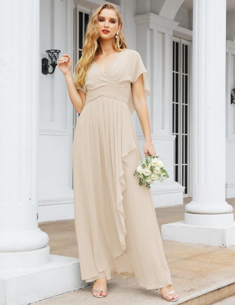 Numbersea Bridesmaid Dresses Backless Formal Prom Gowns for Evening Party Mother of The Bride Dress 28040-numbersea