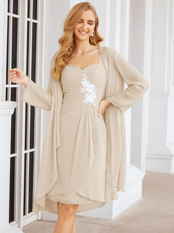 Robes de mariée Numbersea pour la mère de la mariée avec appliques en dentelle pour les invités du mariage 28066 