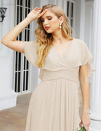 Numbersea Bridesmaid Dresses Backless Formal Prom Gowns for Evening Party Mother of The Bride Dress 28040-numbersea