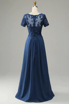 Mother of Bride Dress A Line with Appliques