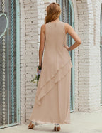 Chiffon Long Plus Size Mother Of Bride Dresses Formal Bridesmaid Prom Gown 28019