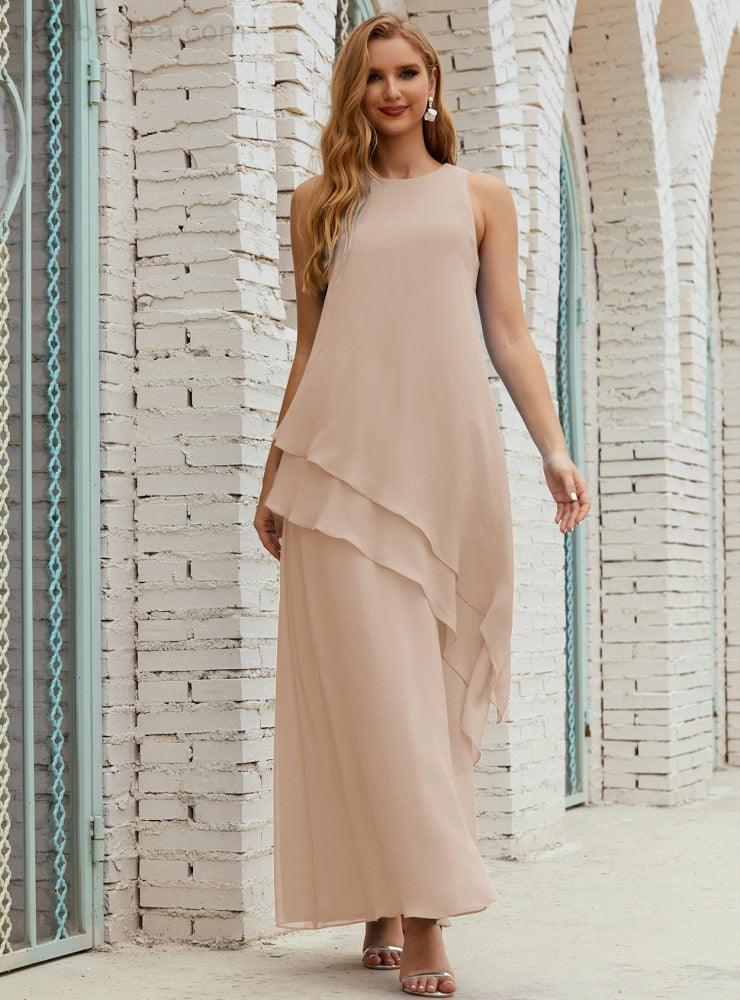 Chiffon Long Plus Size Mother Of Bride Dresses Formal Bridesmaid Prom Gown 28019