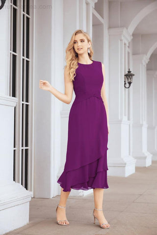 Two-Piece A-Line Mother Of The Bride Dress Formal Party Gown 28072