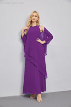 Mother of Bride Dresses with Open Front Lightweight Cardigan Formal Prom Gown 28081-numbersea
