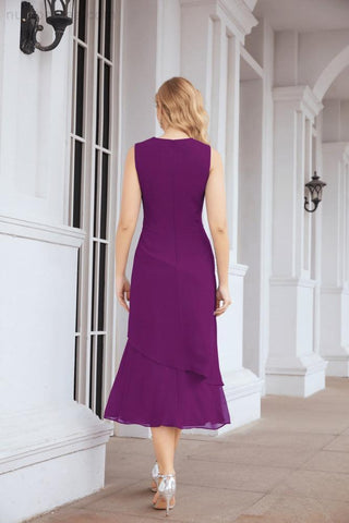 Two-Piece A-Line Mother Of The Bride Dress Formal Party Gown 28072