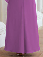Numbersea Formal Party Gown Dress Long Chiffon Mother Of The Bride Dresses With Ruffle Cape 28026