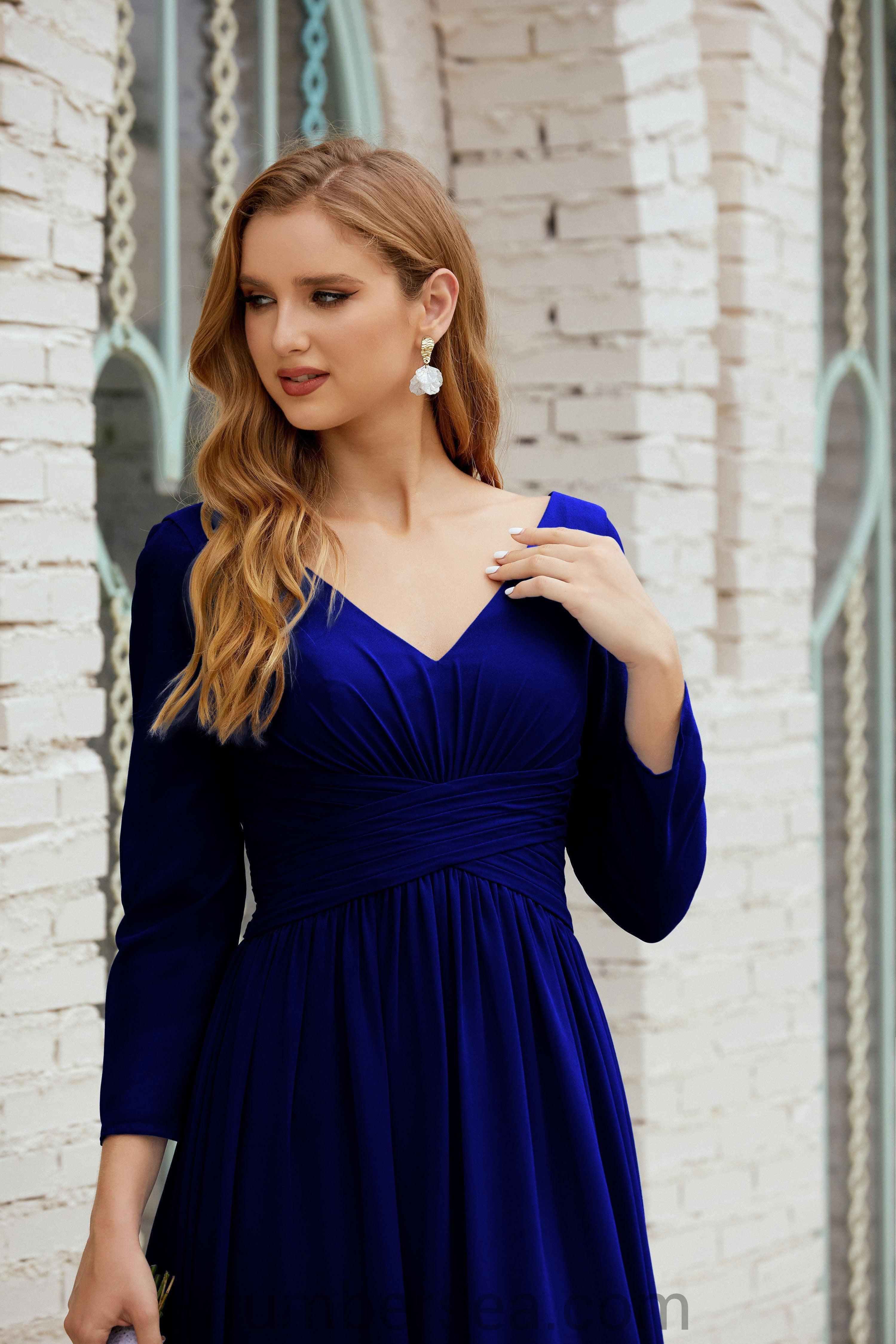 Numbersea Bridesmaid Dress Chiffon Formal Party Dress Evening Dress 28016-numbersea