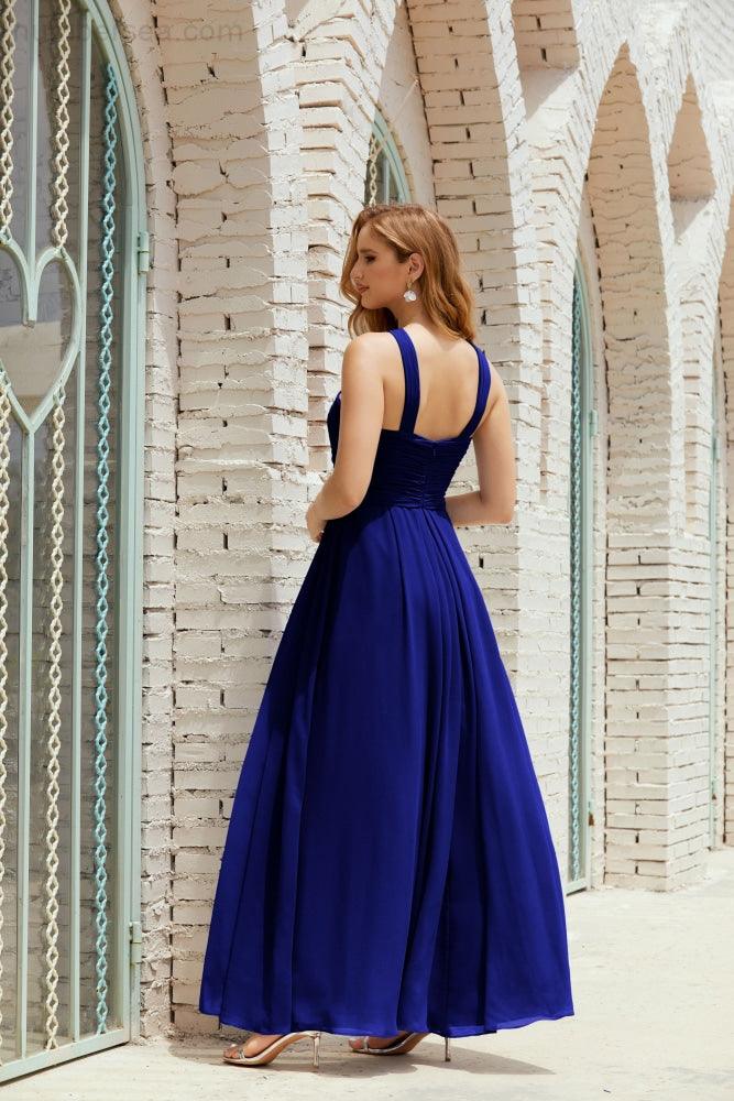 Halter Bridesmaid Dresses Formal Cocktail Prom Gown 28015-numbersea