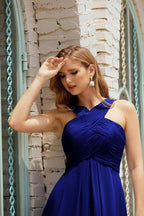 Halter Bridesmaid Dresses Formal Cocktail Prom Gown 28015-numbersea