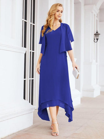 Numbersea Two-Piece A-line Mother of The Bride Dress Formal Party Gown Dress 28073 - numbersea