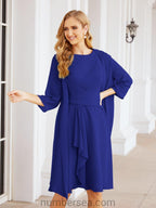 Numbersea Chiffon Mother Of The Bride Dresses Prom Dress For Wedding Guest Casual Pleated 28065