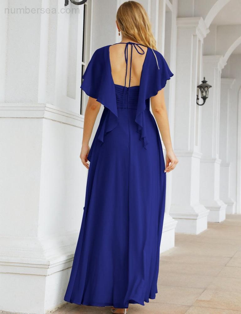 Numbersea Bridesmaid Dresses Backless Formal Prom Gowns for Evening Party Mother of The Bride Dress 28040-numbersea