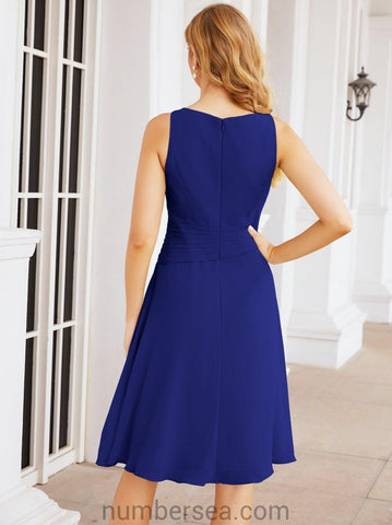Numbersea Chiffon Mother Of The Bride Dresses Prom Dress For Wedding Guest Casual Pleated 28065