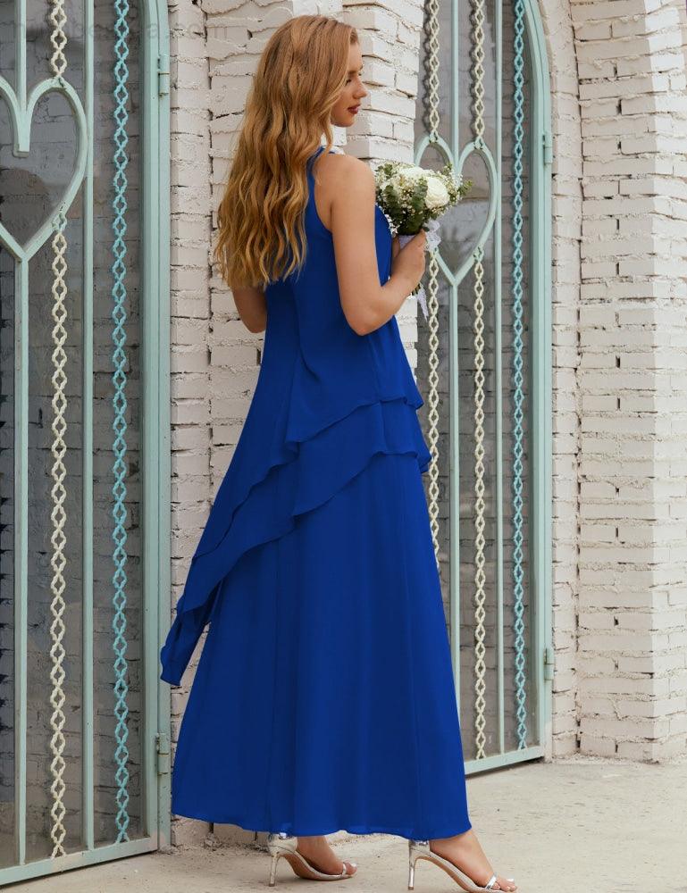 Chiffon Long Plus Size Mother Of Bride Dresses Formal Bridesmaid Prom Gown 28019
