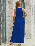 Chiffon Long Plus Size Mother Of Bride Dresses Formal Bridesmaid Prom Gown 28019