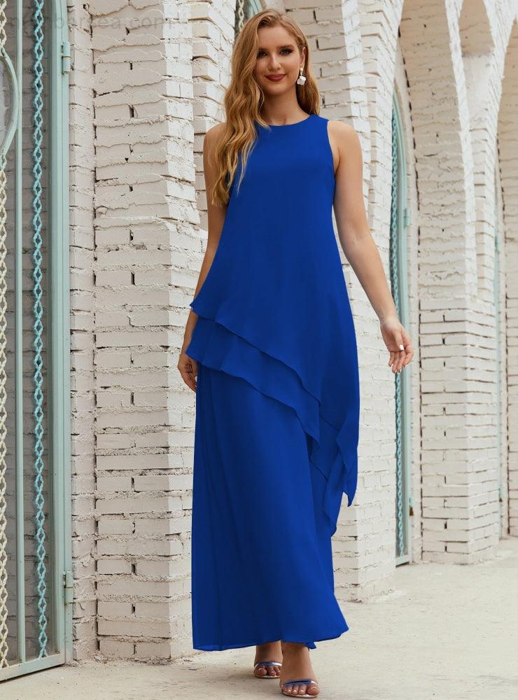 Chiffon Long Plus Size Mother Of Bride Dresses Formal Bridesmaid Prom Gown 28019