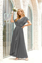 Numbersea Mother Of The Bride Dresses Plus Size V-Neck Floor Length Formal Prom Dress For Wedding
