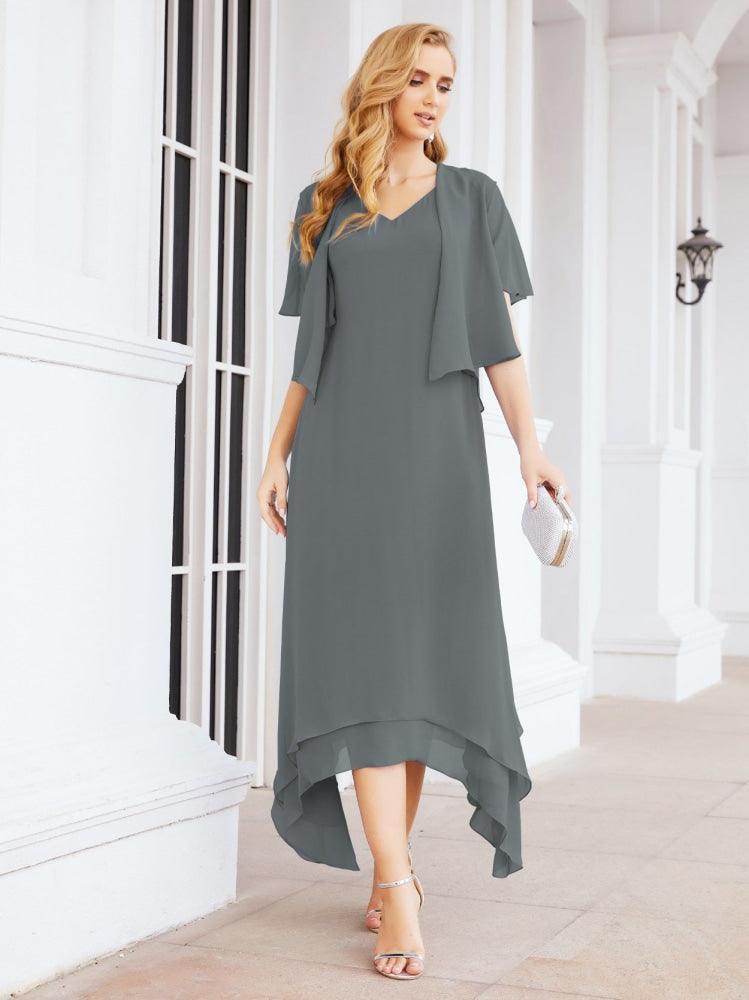 Numbersea Two-Piece A-line Mother of The Bride Dress Formal Party Gown Dress 28073 - numbersea