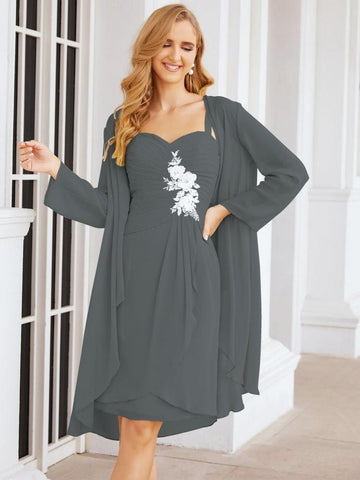 Robes de mariée Numbersea pour la mère de la mariée avec appliques en dentelle pour les invités du mariage 28066 
