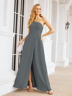 Numbersea Women's One Shoulder Formal Prom Gowns for Mother of The Bride Side Slit Bridesmaid Dresses 28052-numbersea