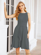 Numbersea Chiffon Mother Of The Bride Dresses Prom Dress For Wedding Guest Casual Pleated 28065