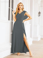 Numbersea Bridesmaid Dresses Cape Formal Prom Dress Open Back Gowns for Mother of The Bride 28058-numbersea