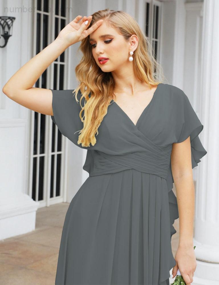 Numbersea Bridesmaid Dresses Backless Formal Prom Gowns for Evening Party Mother of The Bride Dress 28040-numbersea