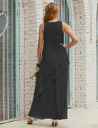 Chiffon Long Plus Size Mother Of Bride Dresses Formal Bridesmaid Prom Gown 28019