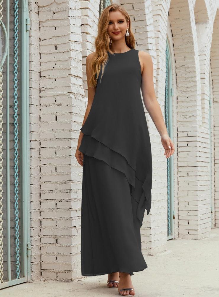 Chiffon Long Plus Size Mother Of Bride Dresses Formal Bridesmaid Prom Gown 28019