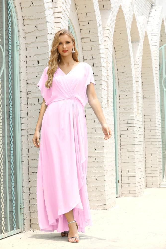 Numbersea Mother Of The Bride Dresses Plus Size V-Neck Floor Length Formal Prom Dress For Wedding