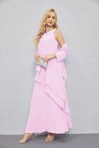 Mother of Bride Dresses with Open Front Lightweight Cardigan Formal Prom Gown 28081-numbersea