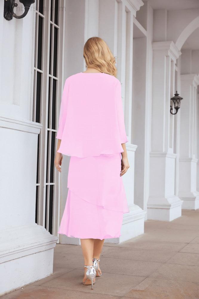 Two-Piece A-Line Mother Of The Bride Dress Formal Party Gown 28072